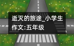 逝滅的旅途_小學(xué)生作文:五年級