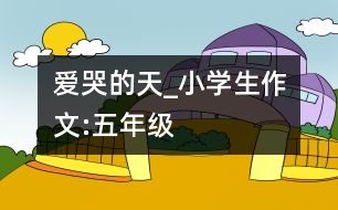 愛(ài)哭的天_小學(xué)生作文:五年級(jí)