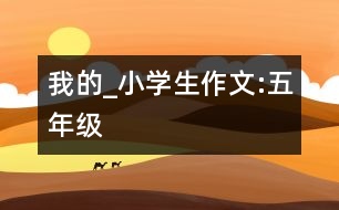 我的_小學(xué)生作文:五年級