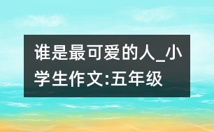 誰(shuí)是最可愛(ài)的人_小學(xué)生作文:五年級(jí)