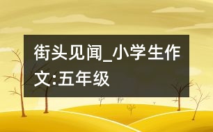 街頭見聞_小學生作文:五年級