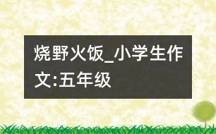 燒野火飯_小學(xué)生作文:五年級