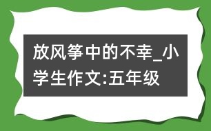 放風(fēng)箏中的不幸_小學(xué)生作文:五年級(jí)