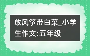 放風(fēng)箏帶白菜_小學(xué)生作文:五年級(jí)