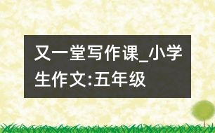 又一堂寫作課_小學(xué)生作文:五年級