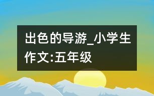 出色的導(dǎo)游_小學(xué)生作文:五年級(jí)