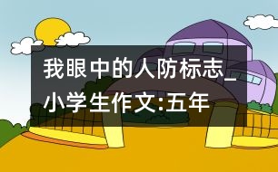 我眼中的“人防標志”_小學(xué)生作文:五年級