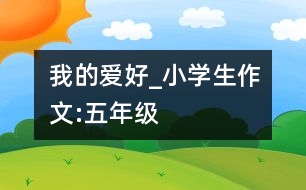 我的愛好_小學(xué)生作文:五年級(jí)