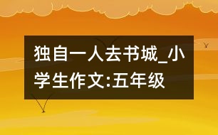 獨(dú)自一人去書城_小學(xué)生作文:五年級