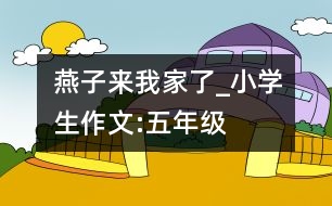 燕子來(lái)我家了_小學(xué)生作文:五年級(jí)