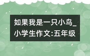 如果我是一只小鳥(niǎo)_小學(xué)生作文:五年級(jí)