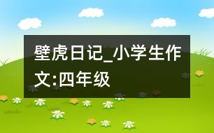 壁虎日記_小學(xué)生作文:四年級