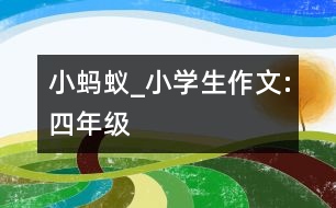 小螞蟻_小學(xué)生作文:四年級