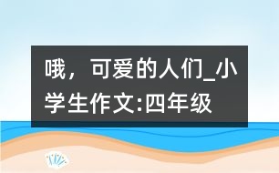 哦，可愛(ài)的人們_小學(xué)生作文:四年級(jí)