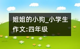 姐姐的小狗_小學(xué)生作文:四年級(jí)