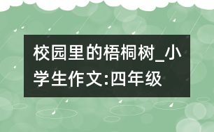 校園里的梧桐樹_小學(xué)生作文:四年級(jí)