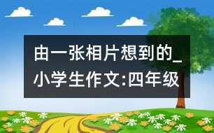 由一張相片想到的_小學生作文:四年級