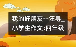 我的好朋友--汪尋_小學(xué)生作文:四年級(jí)