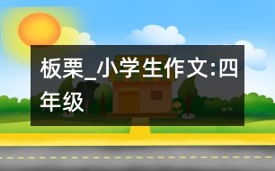 板栗_小學生作文:四年級