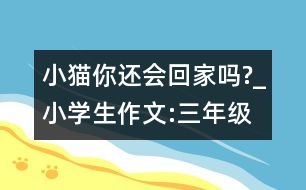 小貓你還會回家嗎?_小學(xué)生作文:三年級