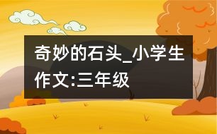 奇妙的石頭_小學(xué)生作文:三年級