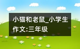 小貓和老鼠_小學(xué)生作文:三年級