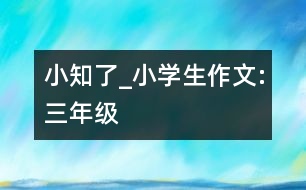 小知了_小學(xué)生作文:三年級