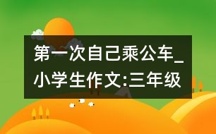 第一次自己乘公車_小學生作文:三年級