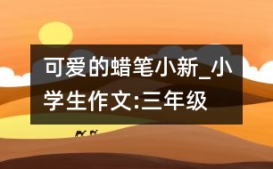 可愛的蠟筆小新_小學(xué)生作文:三年級