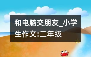 和電腦交朋友_小學(xué)生作文:二年級(jí)