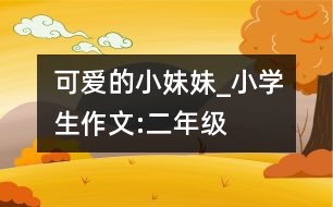 可愛的小妹妹_小學(xué)生作文:二年級(jí)