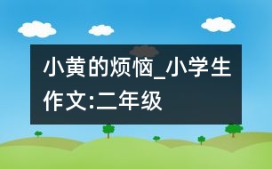 小黃的煩惱_小學(xué)生作文:二年級