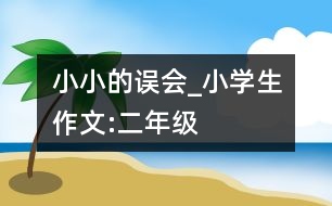 小小的誤會_小學生作文:二年級