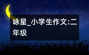 詠星_小學(xué)生作文:二年級