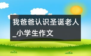 我爸爸認(rèn)識(shí)圣誕老人_小學(xué)生作文