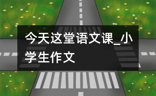 今天這堂語文課_小學(xué)生作文