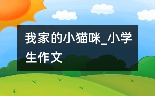 我家的小貓咪_小學生作文