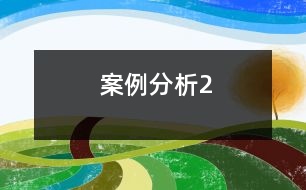 案例分析2