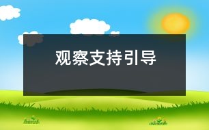 觀察、支持、引導(dǎo)