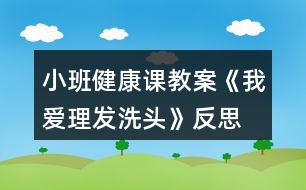 小班健康課教案《我愛理發(fā)、洗頭》反思