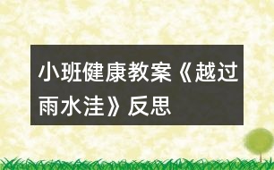 小班健康教案《越過(guò)雨水洼》反思