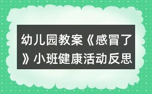 幼兒園教案《感冒了》小班健康活動(dòng)反思