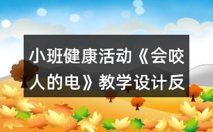 小班健康活動《會咬人的電》教學(xué)設(shè)計反思