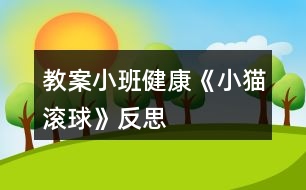 教案小班健康《小貓滾球》反思