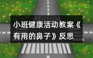 小班健康活動(dòng)教案《有用的鼻子》反思