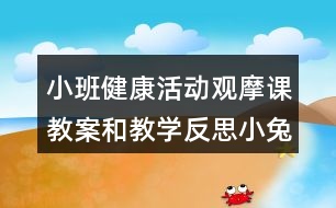 小班健康活動(dòng)觀摩課教案和教學(xué)反思小兔拔蘿卜