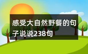 感受大自然野餐的句子說說238句