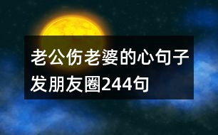 老公傷老婆的心句子發(fā)朋友圈244句