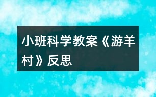 小班科學(xué)教案《游羊村》反思