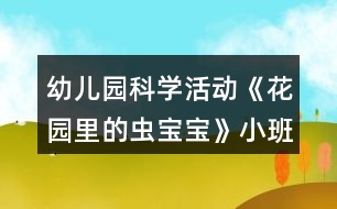 幼兒園科學活動《花園里的蟲寶寶》小班教案反思